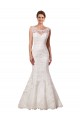 Bateau Illusion Sweetheart Lace Wedding Dress