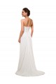 Sweetheart Neckline Chiffon Wedding Dress with Criss-Cross Ruched Bodice
