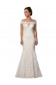 Modern Off the Shoulder Mermaid Lace Wedding Dress
