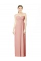 Long Chiffon Sweetheart Bridesmaid Dress with Twist Bodice