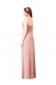 Long Chiffon Sweetheart Bridesmaid Dress with Twist Bodice