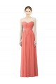 Draped Sweetheart Strapless Chiffon Bridesmaid Dress