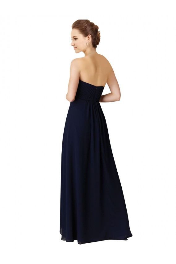 Sweetheart Neckline Beaded Lace and Chiffon Bridesmaid Dress