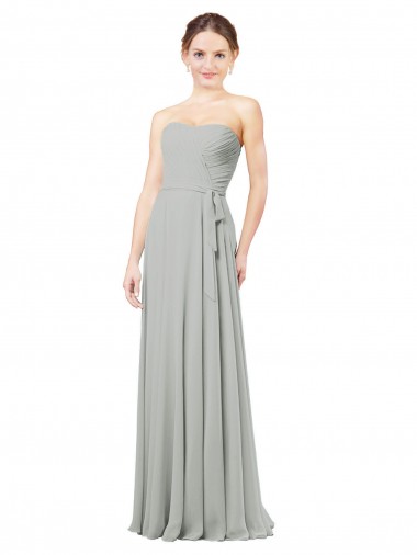 Delicately Draped Chiffon Bridesmaid Dress