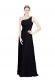 Sweetheart Chiffon Bridesmaid Dress with Beaded One Shoulder Strap