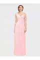 One Shoulder Twisted Waist Sweetheart Chiffon Bridesmaid Dress