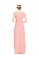 One Shoulder Sweetheart Neckline Long Chiffon Bridesmaid Dress