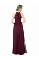 Full Length Chiffon Sweetheart Bridesmaid Dress with An Illlusion Overlay