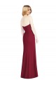 Strapless Chiffon Trumpet Bridesmaid Dress with Front Slit