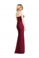 Sweetheart Neckline Lux Chiffon Bridesmaid Dress with Side Slit