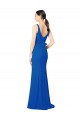 Low Back Sleeveless Chiffon Bridesmaid Dress with Side Slit