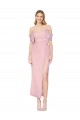 Mermaid Cold Shoulder Short Knee Length Chiffon Bridesmaid Dress / Formal Prom Dress