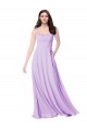 Chiffon A-Line Chiffon Bridesmaids Dress with Ruched Bodice
