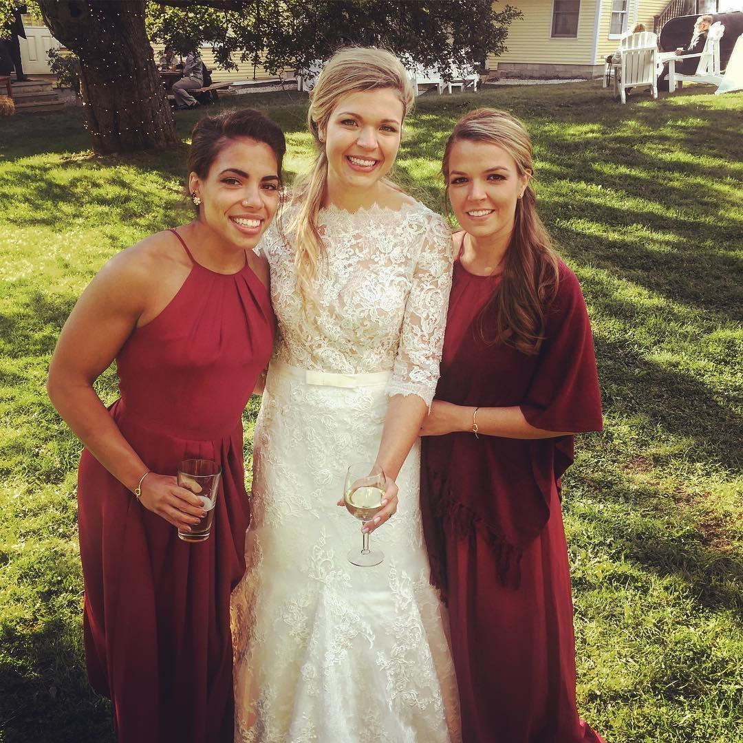 Fitted Long High Halter Neck Chiffon Bridesmaid Dress with Keyhole Back